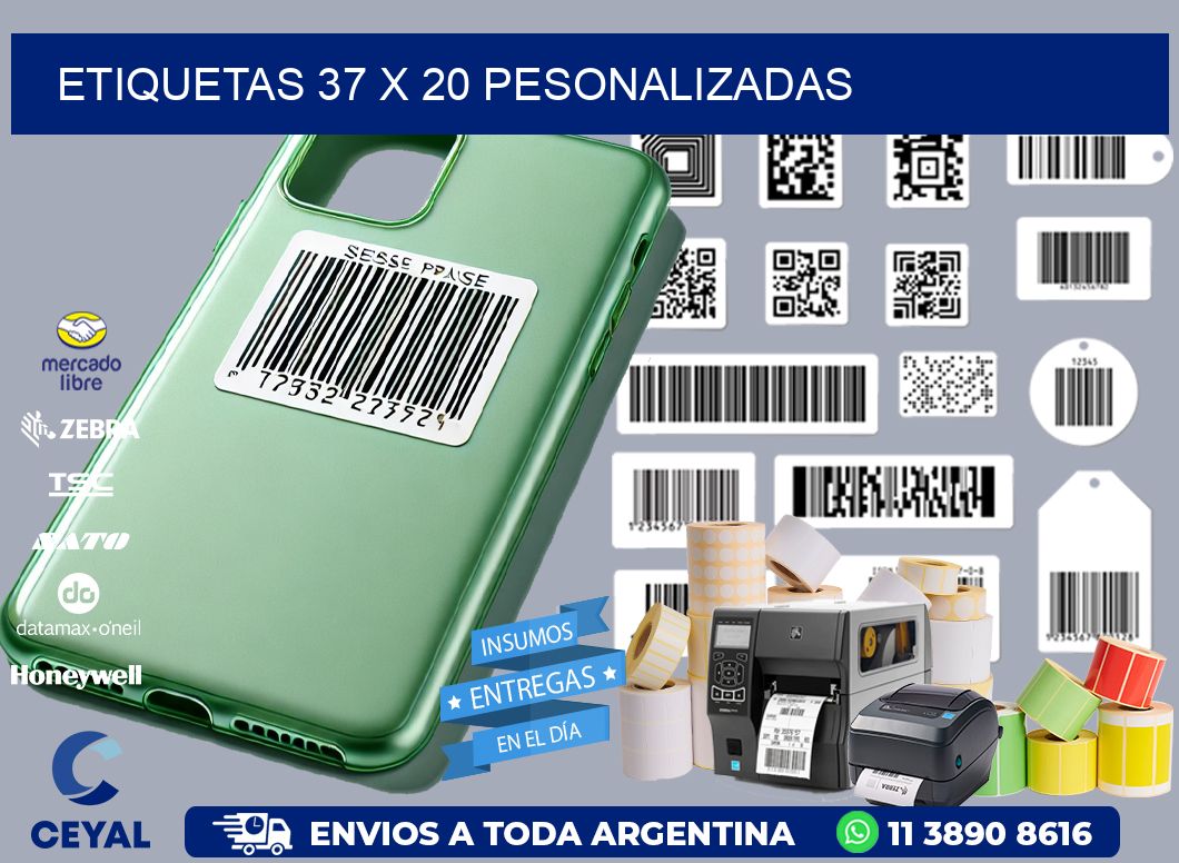 ETIQUETAS 37 x 20 PESONALIZADAS