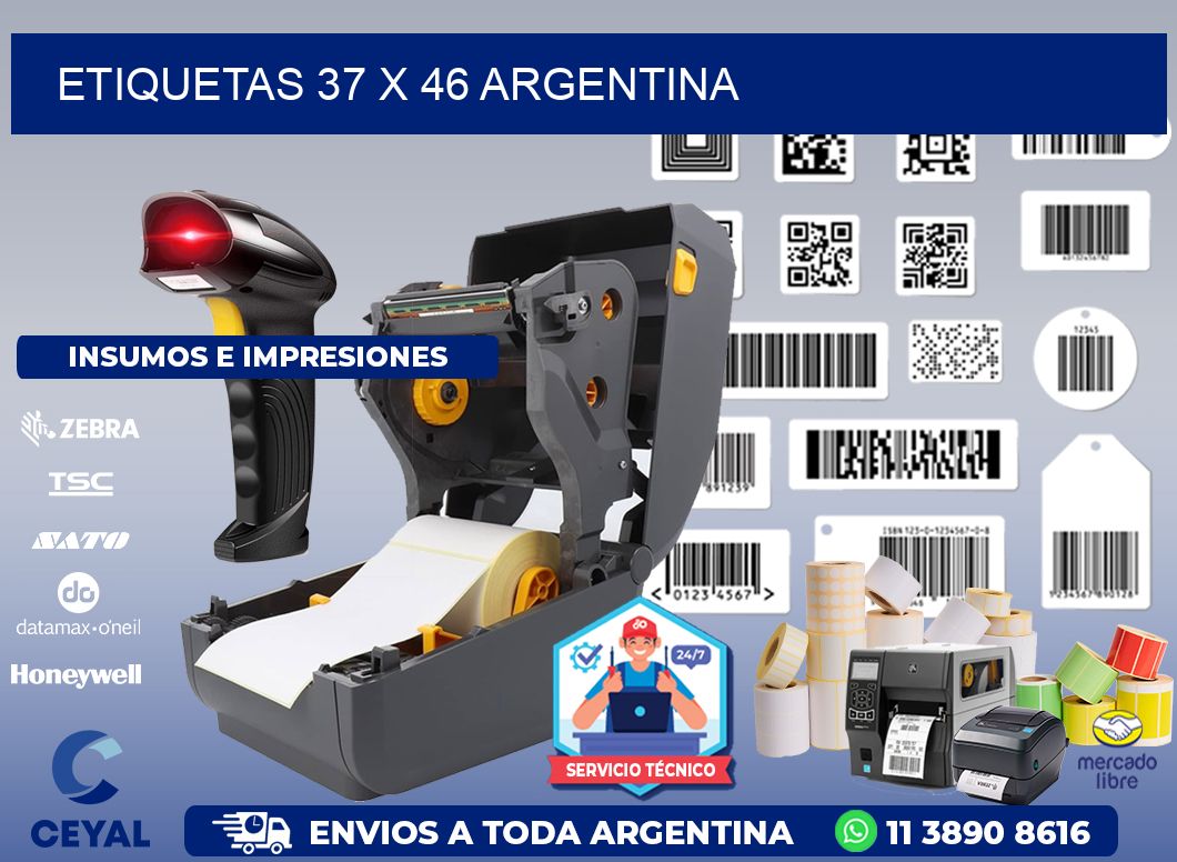 ETIQUETAS 37 x 46 ARGENTINA