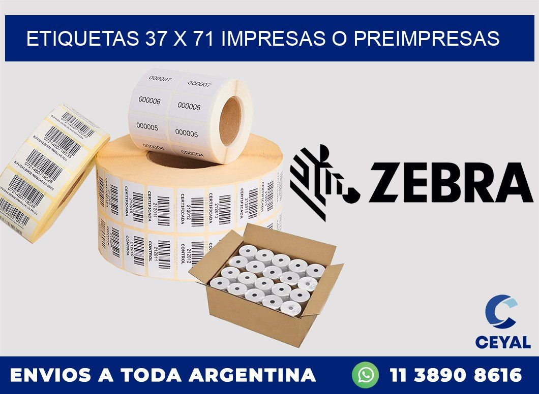 ETIQUETAS 37 x 71 IMPRESAS O PREIMPRESAS