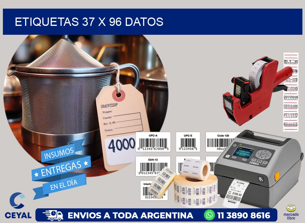 ETIQUETAS 37 x 96 DATOS