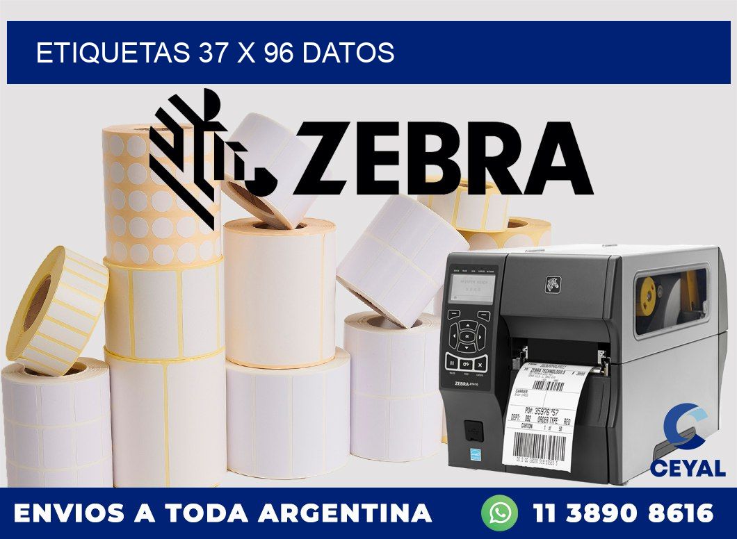 ETIQUETAS 37 x 96 DATOS