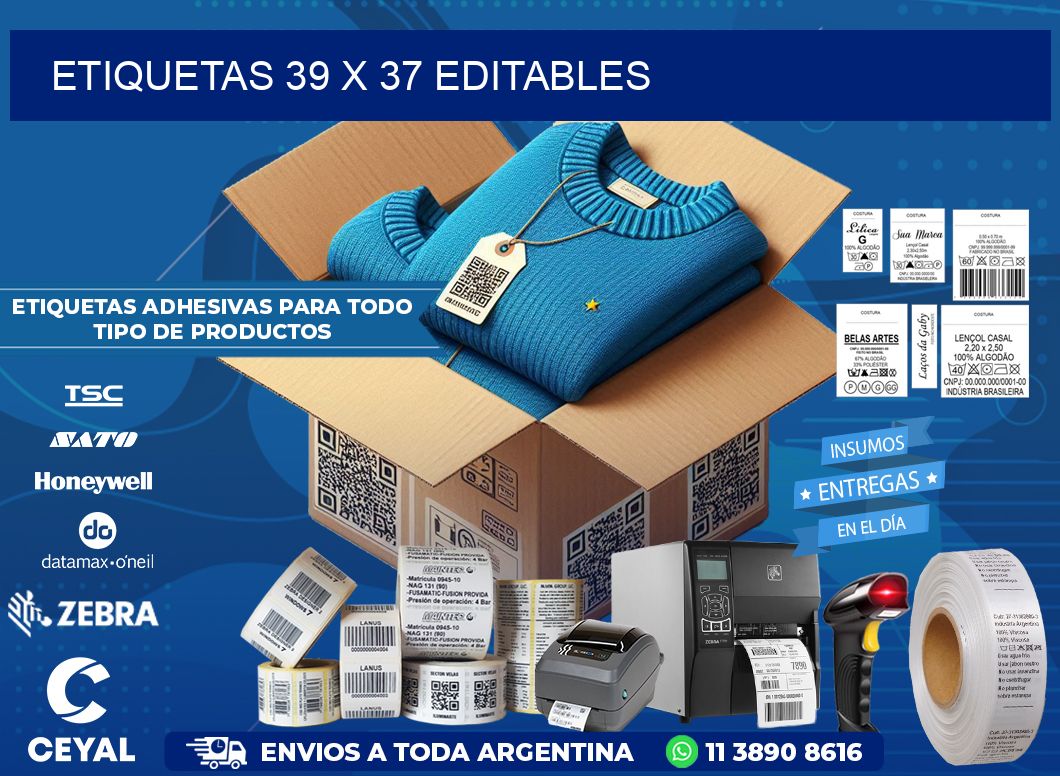 ETIQUETAS 39 x 37 EDITABLES