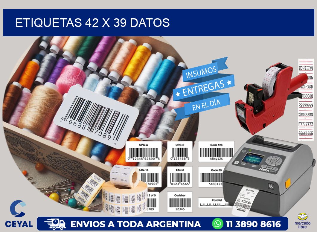 ETIQUETAS 42 x 39 DATOS