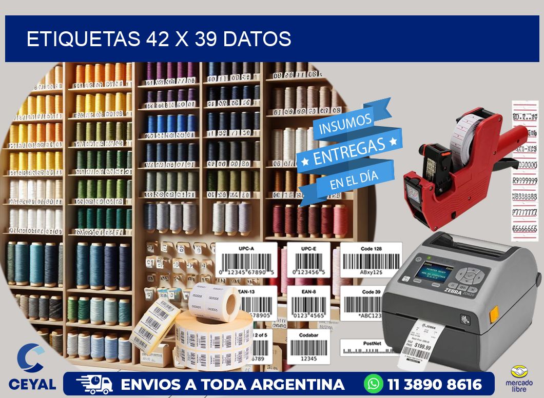 ETIQUETAS 42 x 39 DATOS