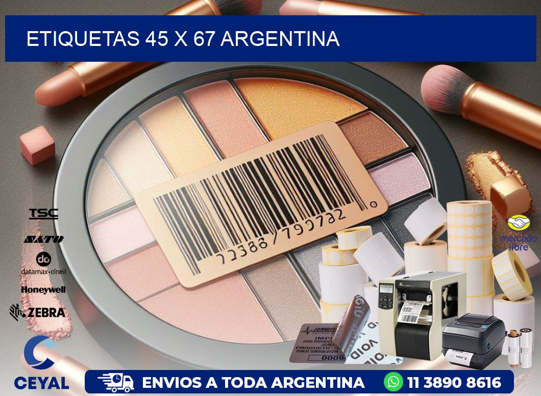ETIQUETAS 45 x 67 ARGENTINA
