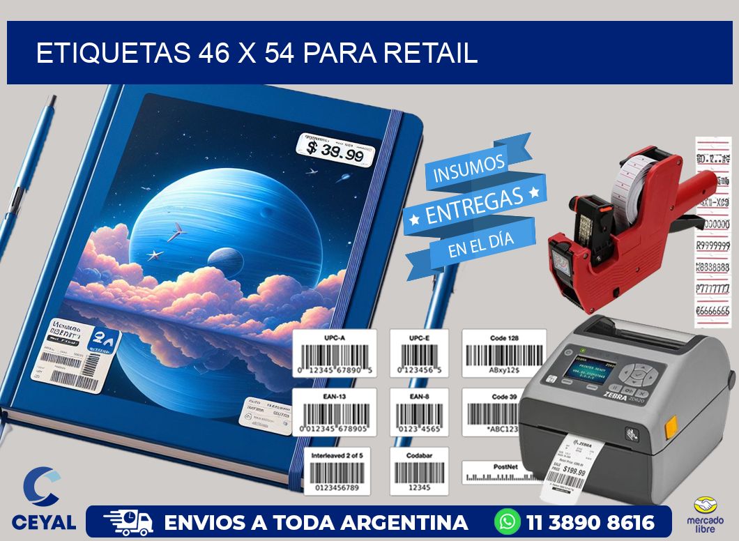 ETIQUETAS 46 x 54 PARA RETAIL
