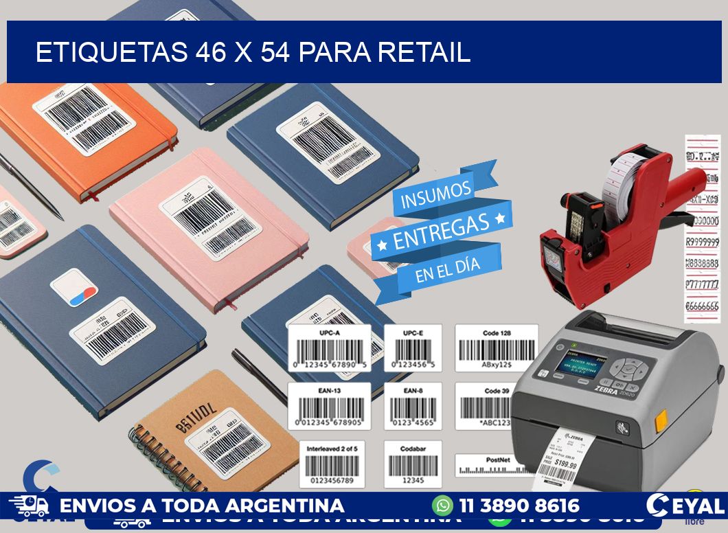 ETIQUETAS 46 x 54 PARA RETAIL