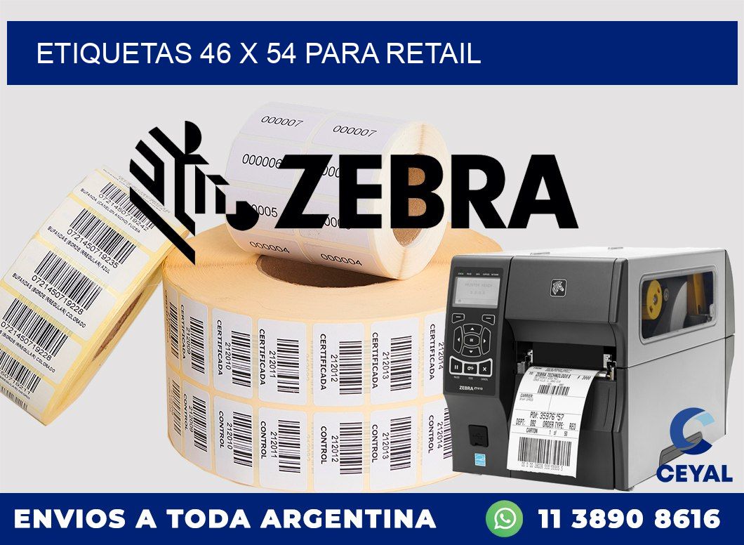 ETIQUETAS 46 x 54 PARA RETAIL