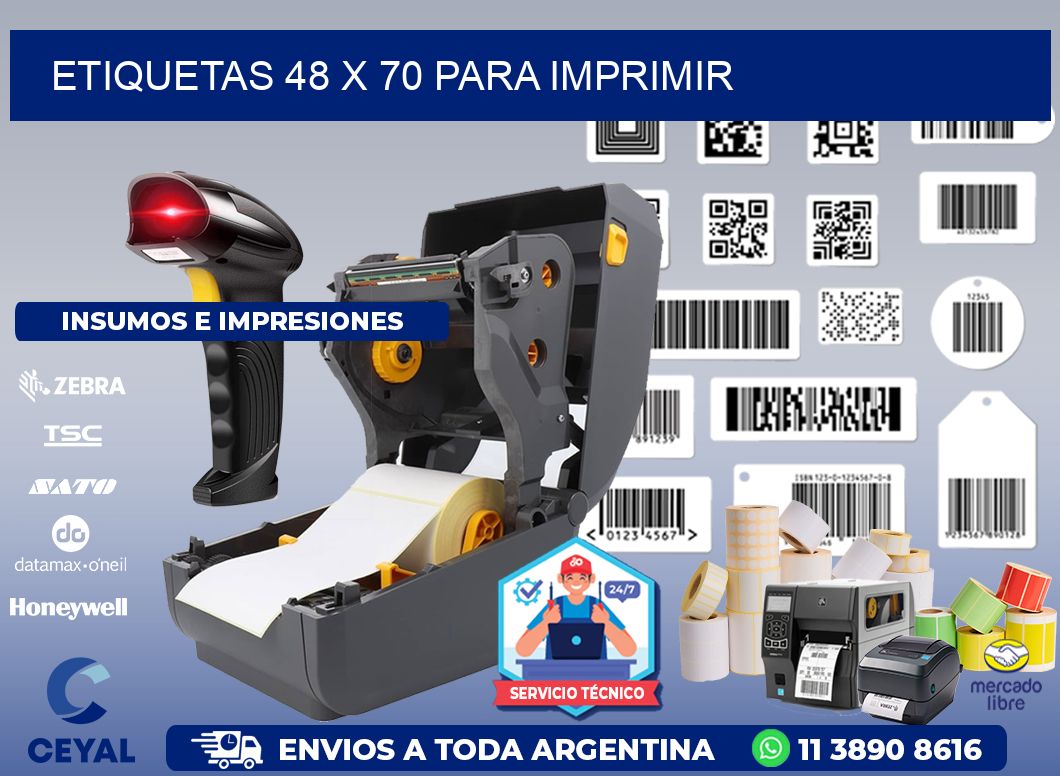ETIQUETAS 48 x 70 PARA IMPRIMIR