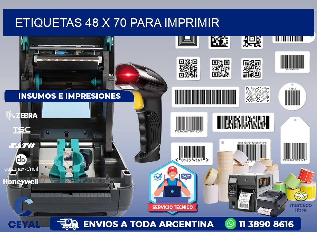 ETIQUETAS 48 x 70 PARA IMPRIMIR