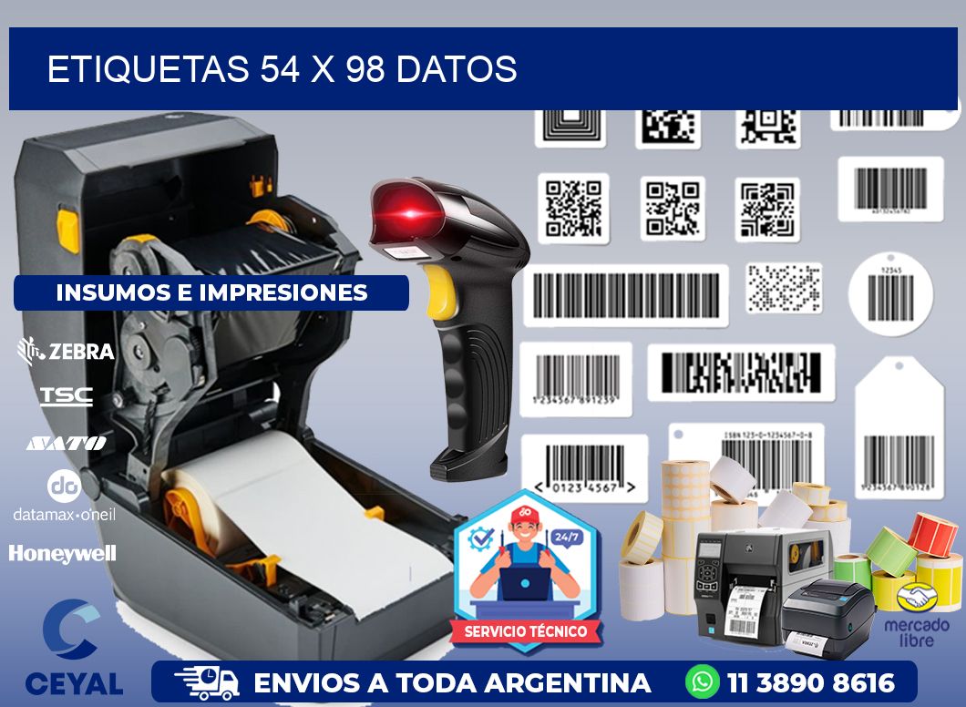 ETIQUETAS 54 x 98 DATOS
