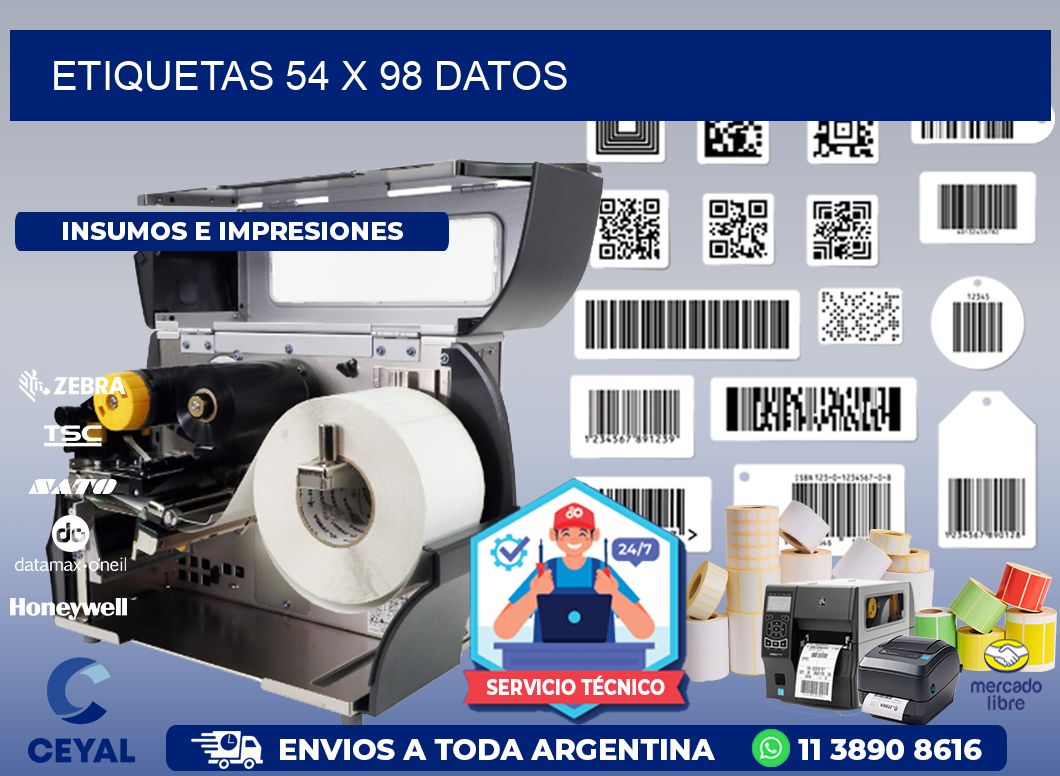 ETIQUETAS 54 x 98 DATOS