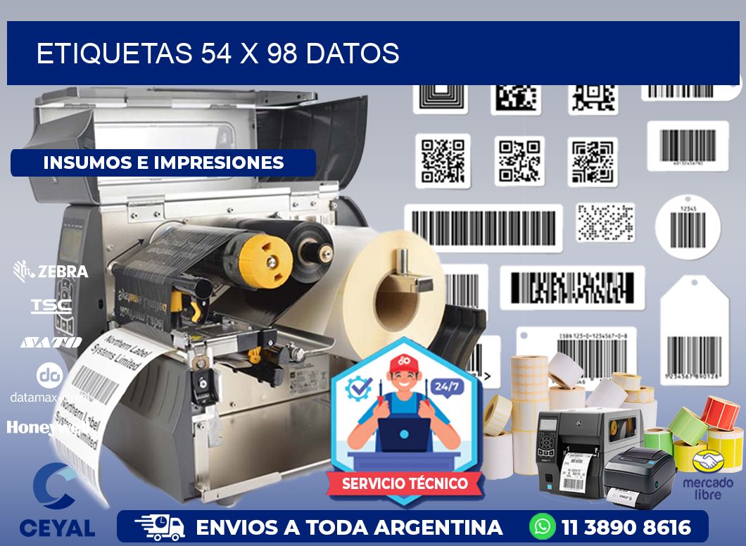 ETIQUETAS 54 x 98 DATOS