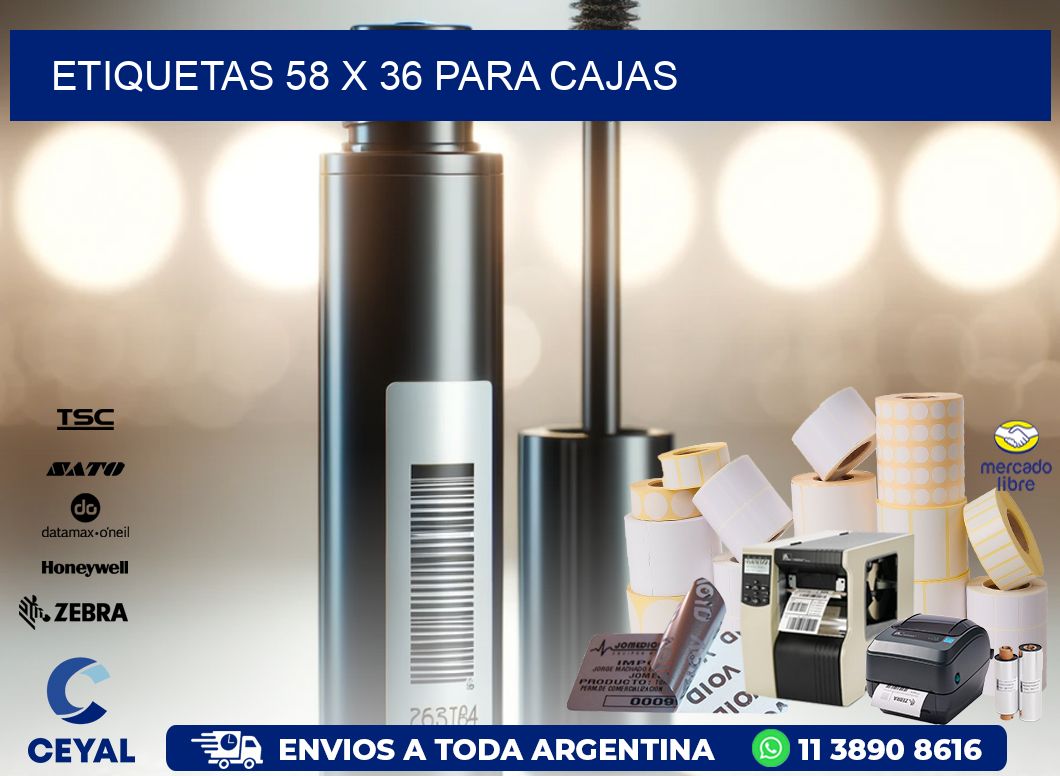 ETIQUETAS 58 x 36 PARA CAJAS
