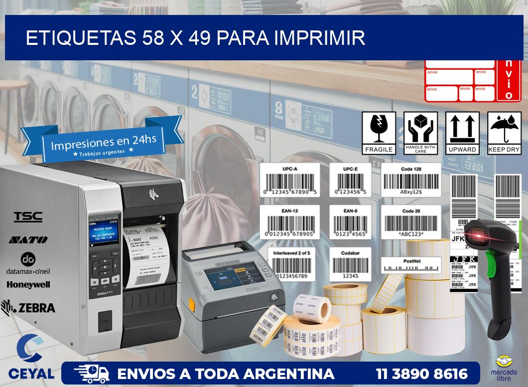 ETIQUETAS 58 x 49 PARA IMPRIMIR