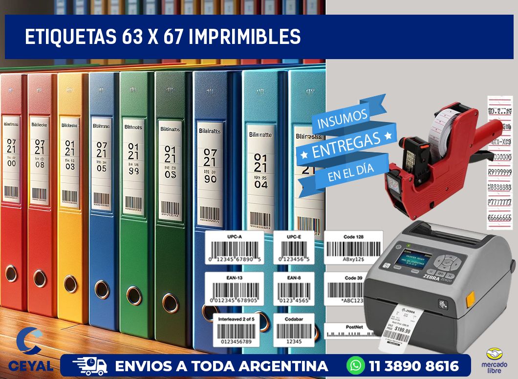 ETIQUETAS 63 x 67 IMPRIMIBLES