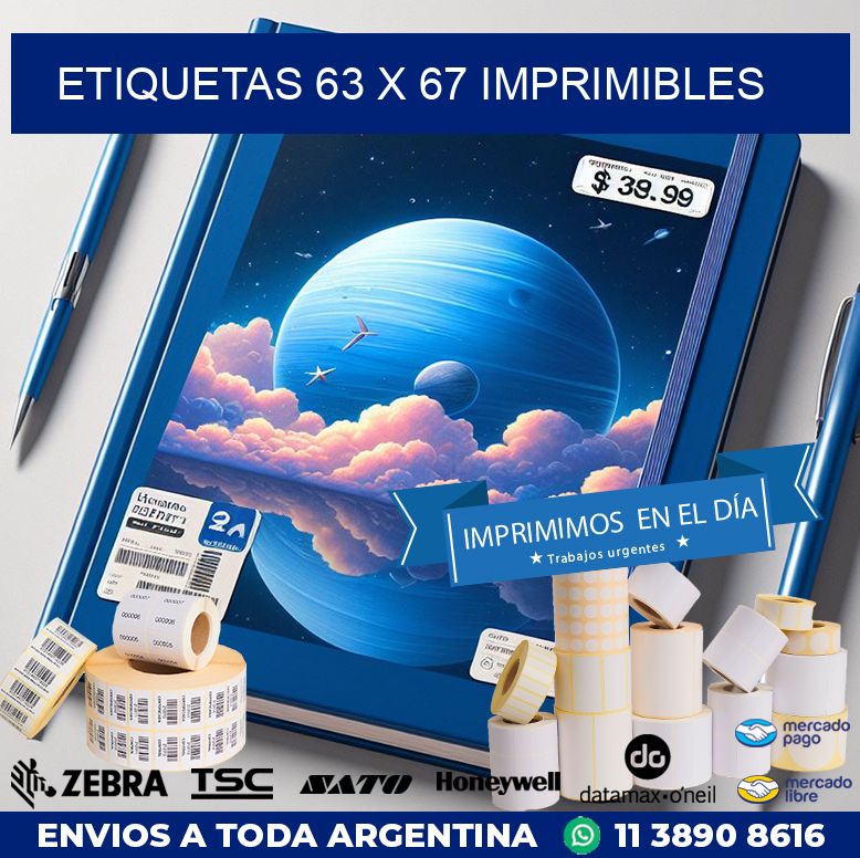 ETIQUETAS 63 x 67 IMPRIMIBLES