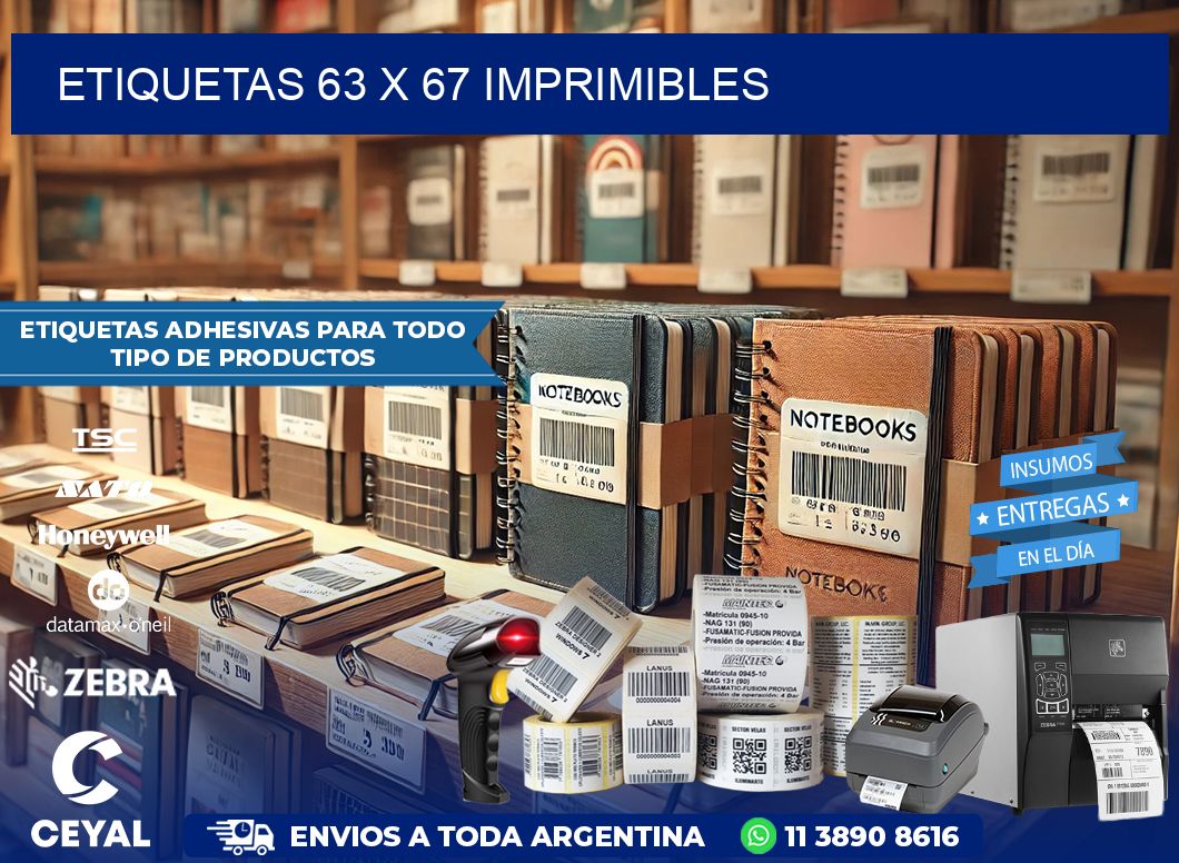 ETIQUETAS 63 x 67 IMPRIMIBLES
