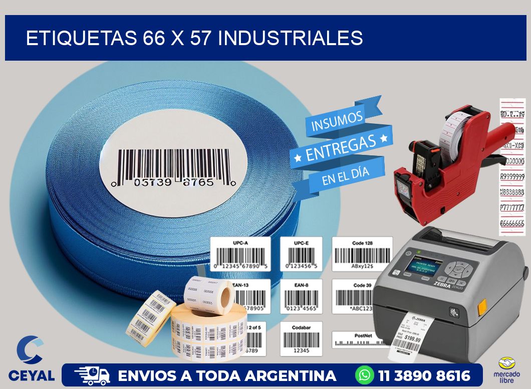ETIQUETAS 66 x 57 INDUSTRIALES