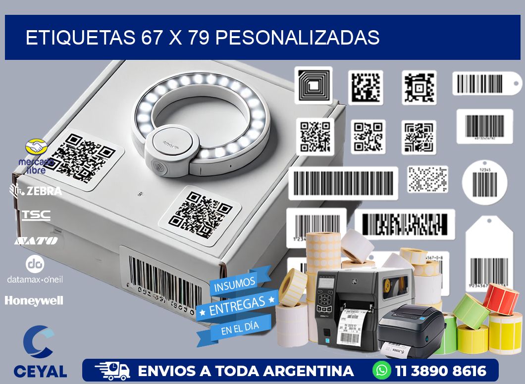 ETIQUETAS 67 x 79 PESONALIZADAS