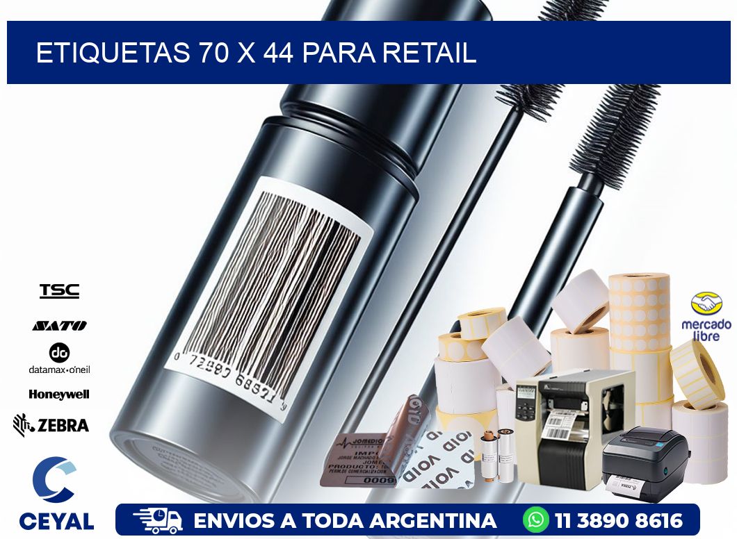 ETIQUETAS 70 x 44 PARA RETAIL