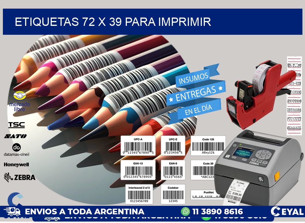 ETIQUETAS 72 x 39 PARA IMPRIMIR