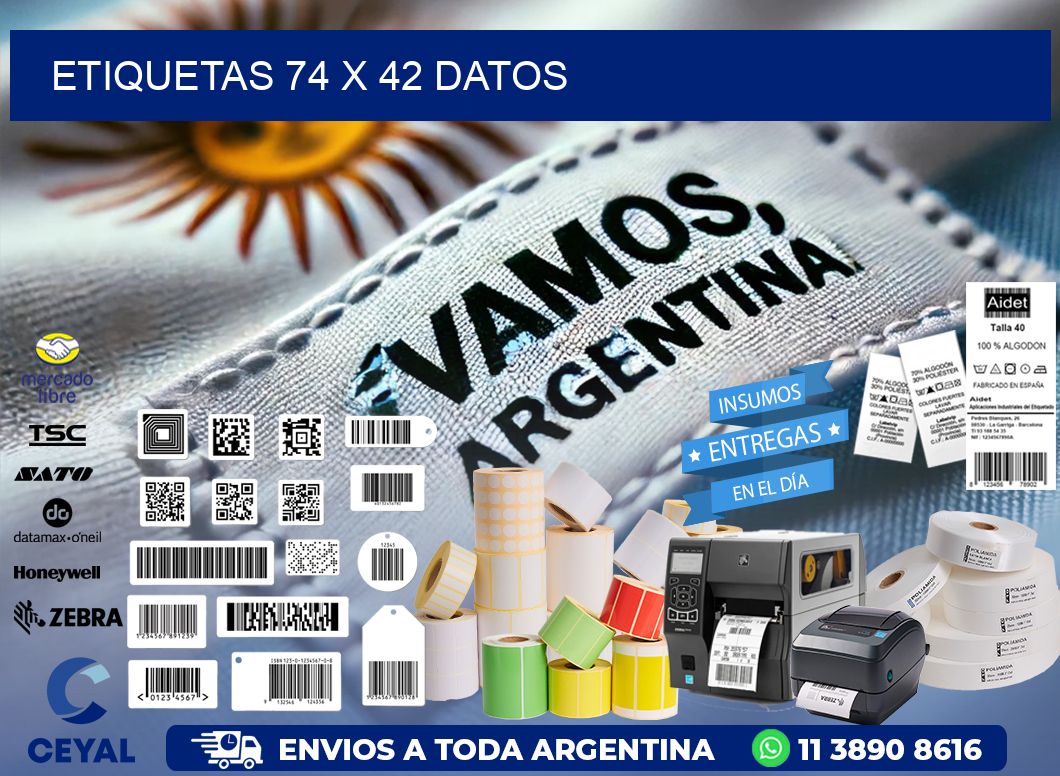 ETIQUETAS 74 x 42 DATOS
