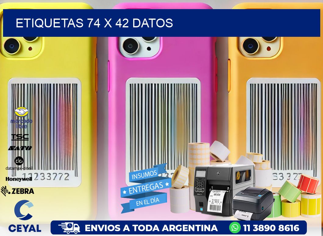 ETIQUETAS 74 x 42 DATOS
