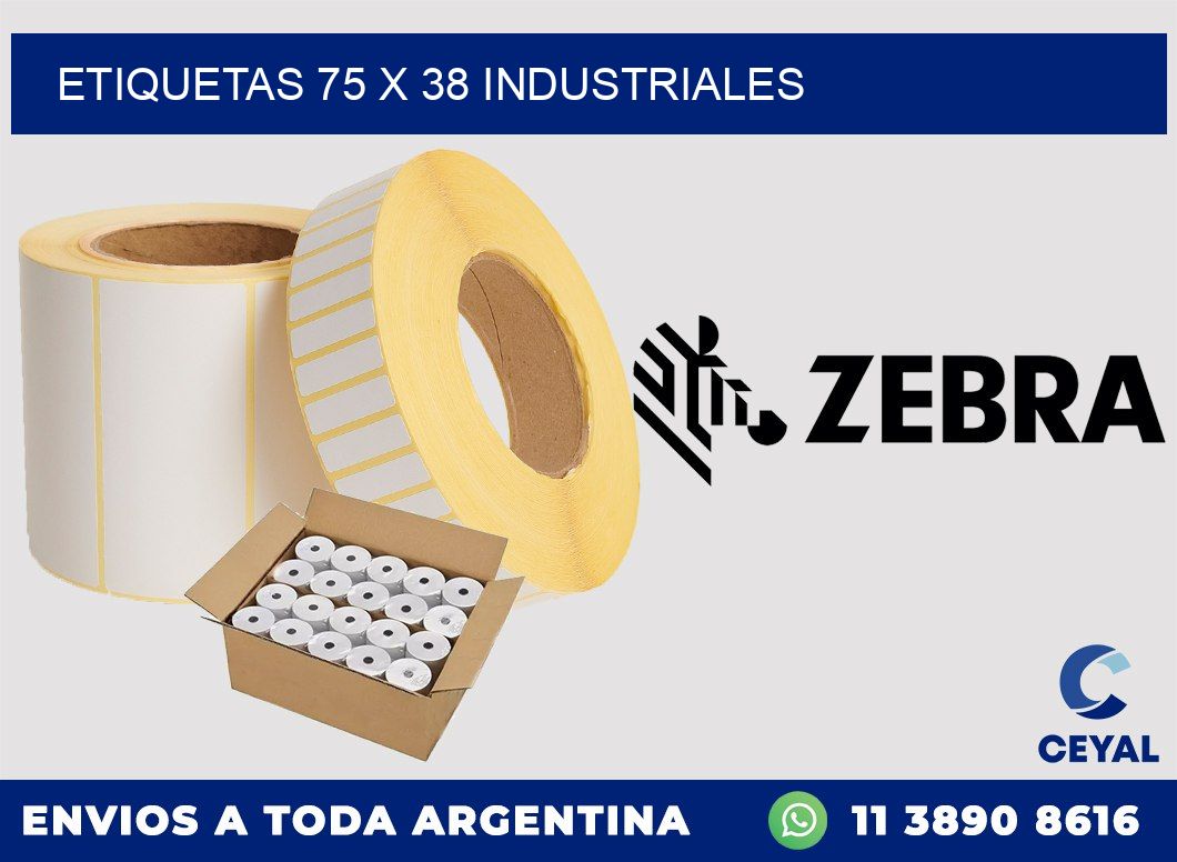 ETIQUETAS 75 x 38 INDUSTRIALES