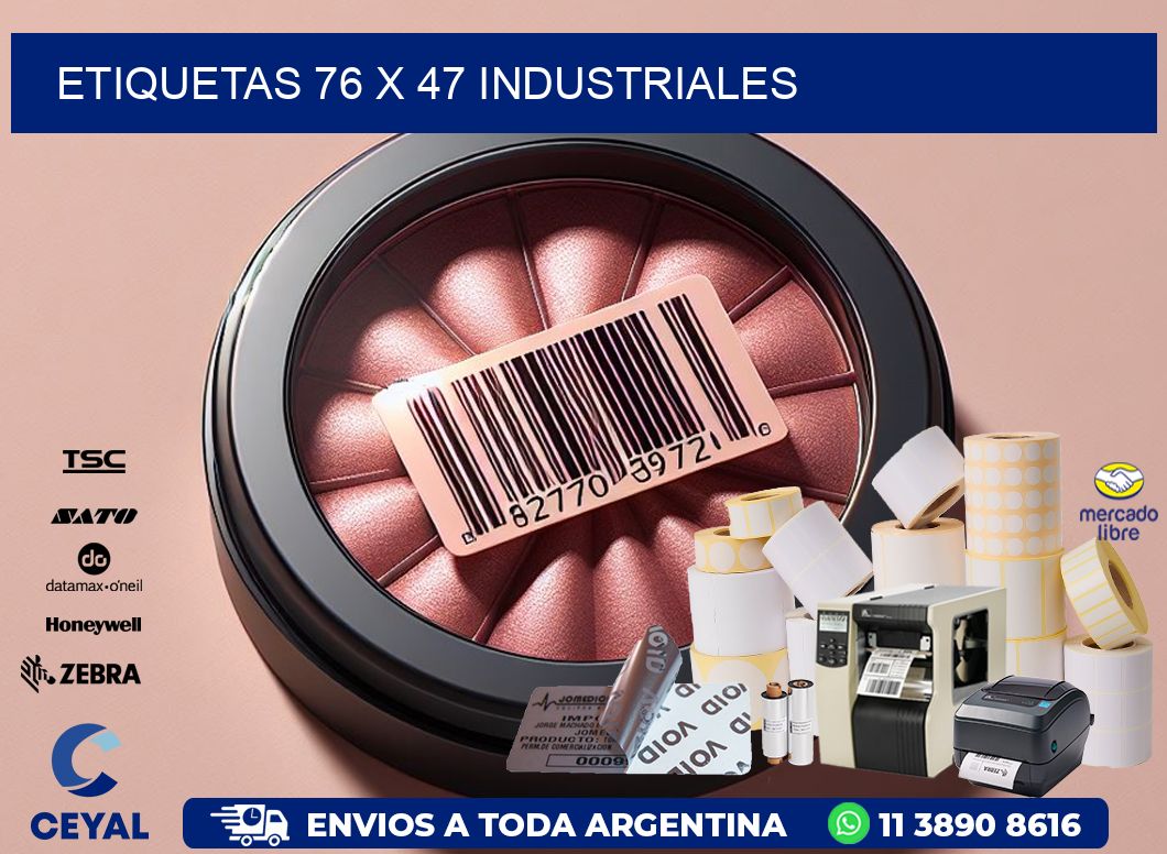 ETIQUETAS 76 x 47 INDUSTRIALES