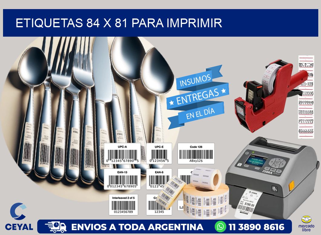 ETIQUETAS 84 x 81 PARA IMPRIMIR