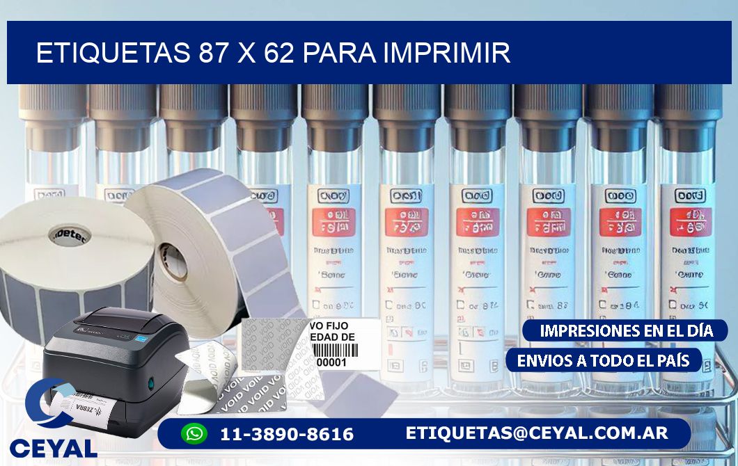 ETIQUETAS 87 x 62 PARA IMPRIMIR