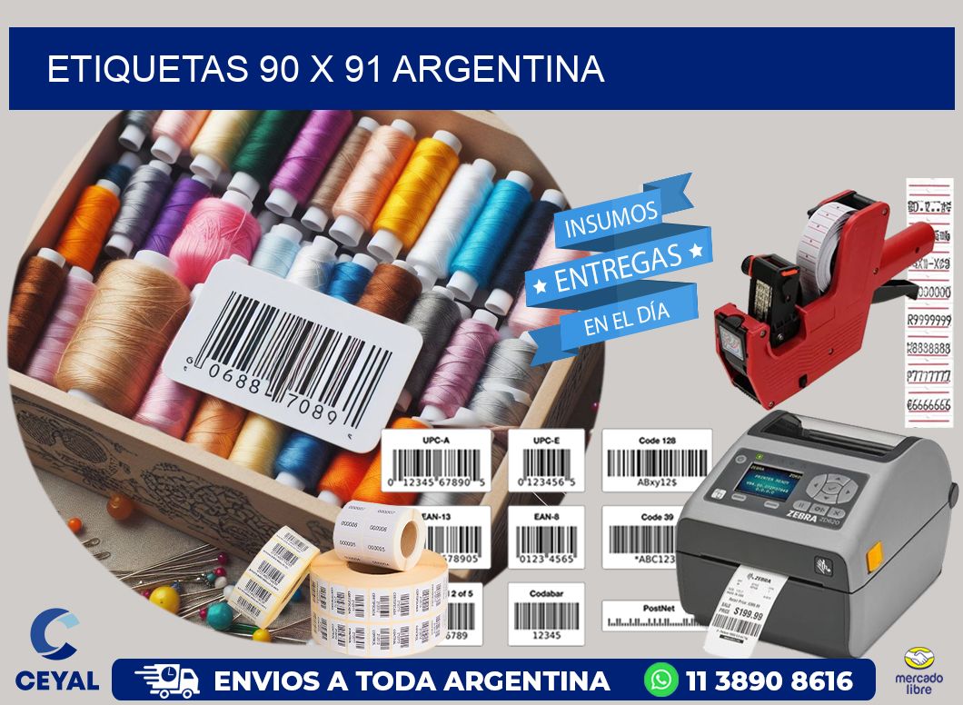 ETIQUETAS 90 x 91 ARGENTINA