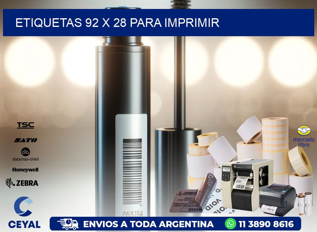 ETIQUETAS 92 x 28 PARA IMPRIMIR