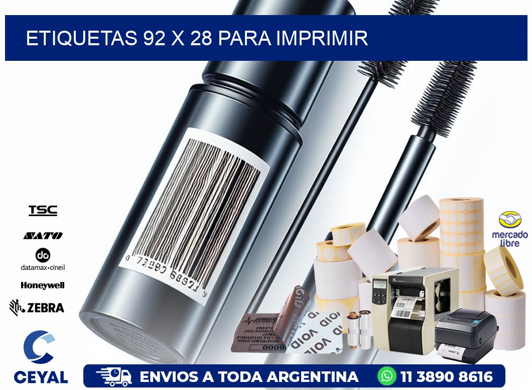 ETIQUETAS 92 x 28 PARA IMPRIMIR
