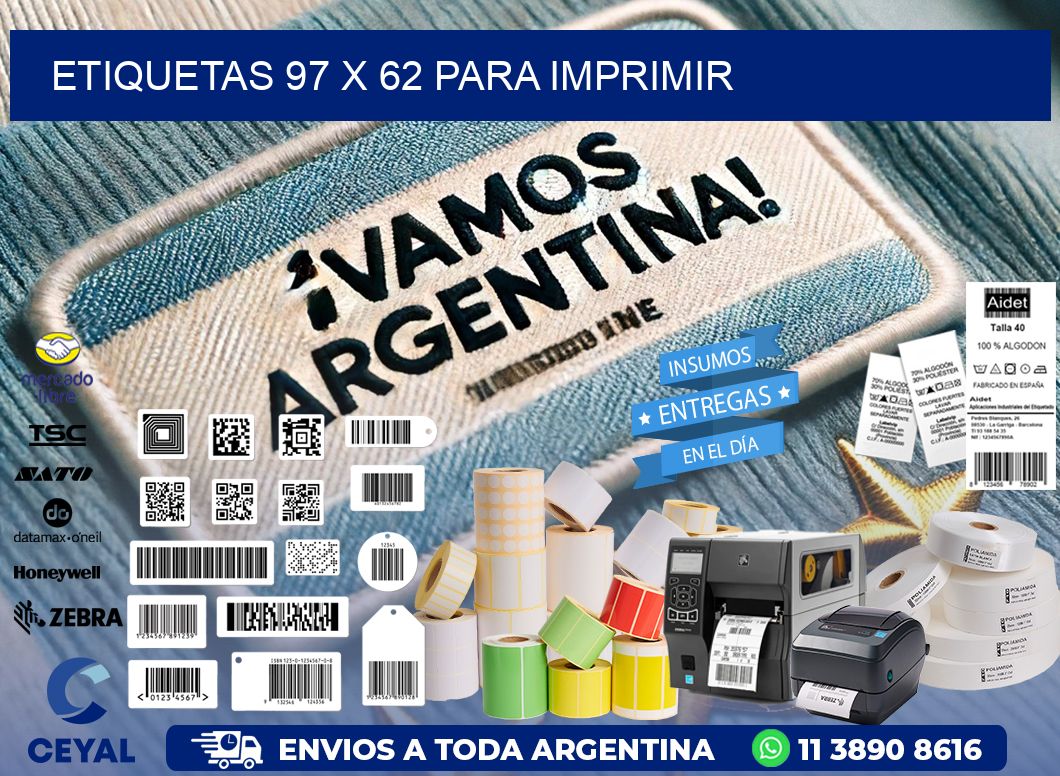 ETIQUETAS 97 x 62 PARA IMPRIMIR