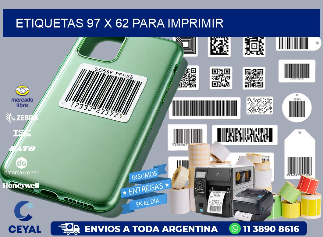 ETIQUETAS 97 x 62 PARA IMPRIMIR