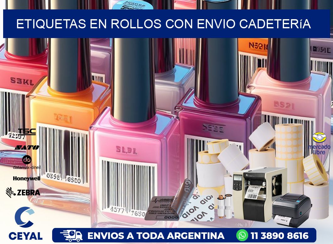ETIQUETAS EN ROLLOS CON ENVIO Cadetería