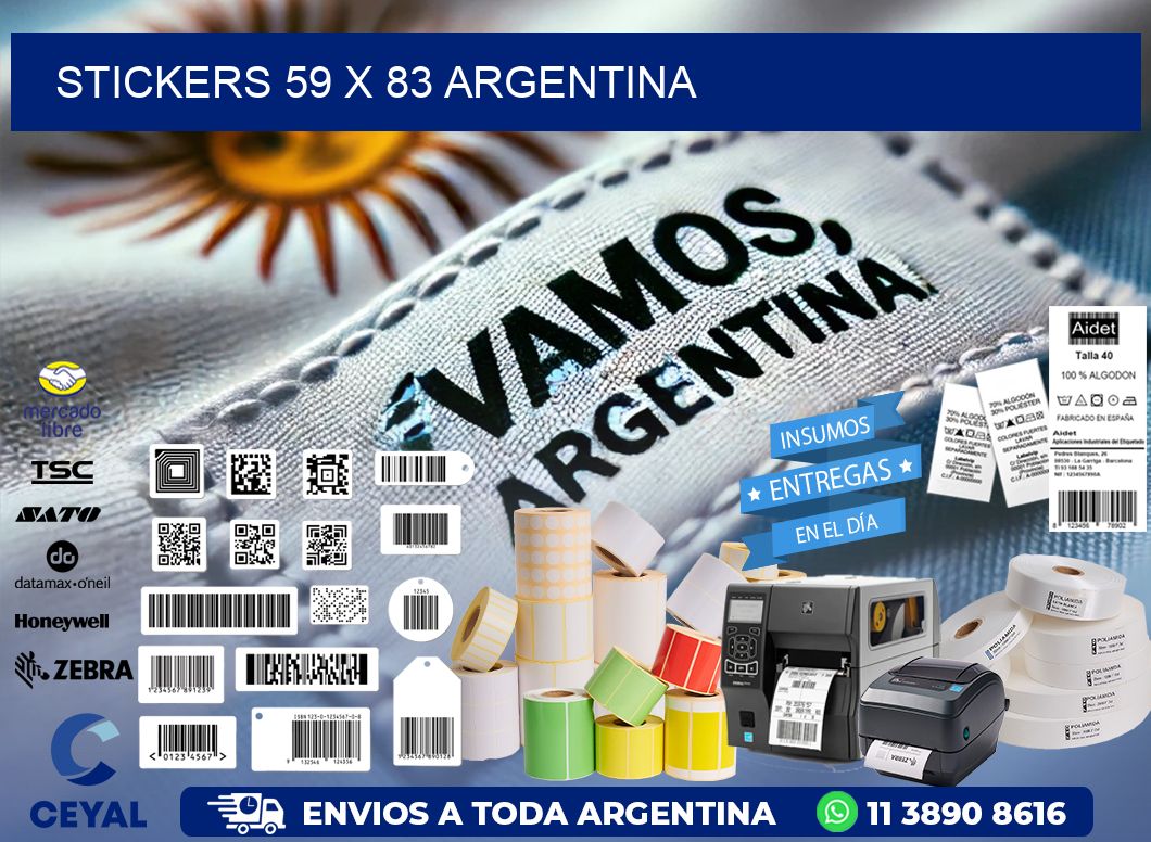 STICKERS 59 x 83 ARGENTINA