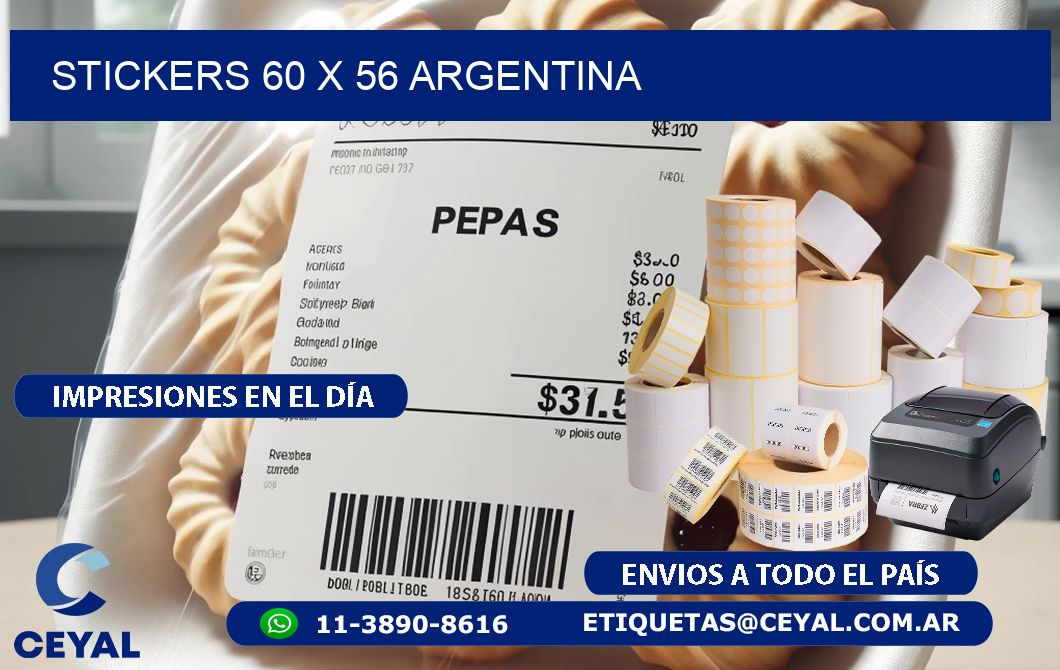 STICKERS 60 x 56 ARGENTINA