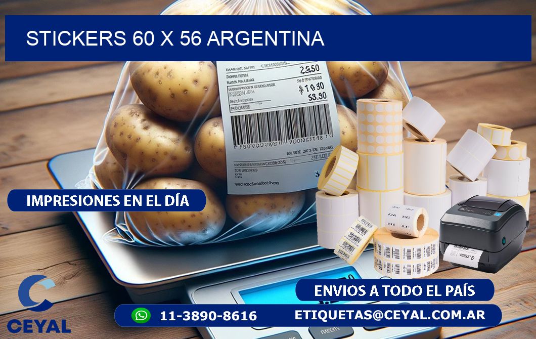 STICKERS 60 x 56 ARGENTINA