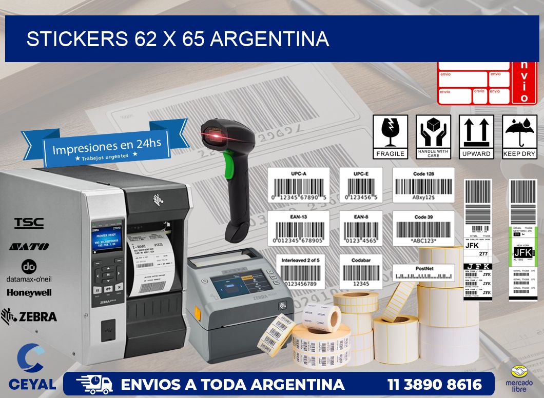 STICKERS 62 x 65 ARGENTINA