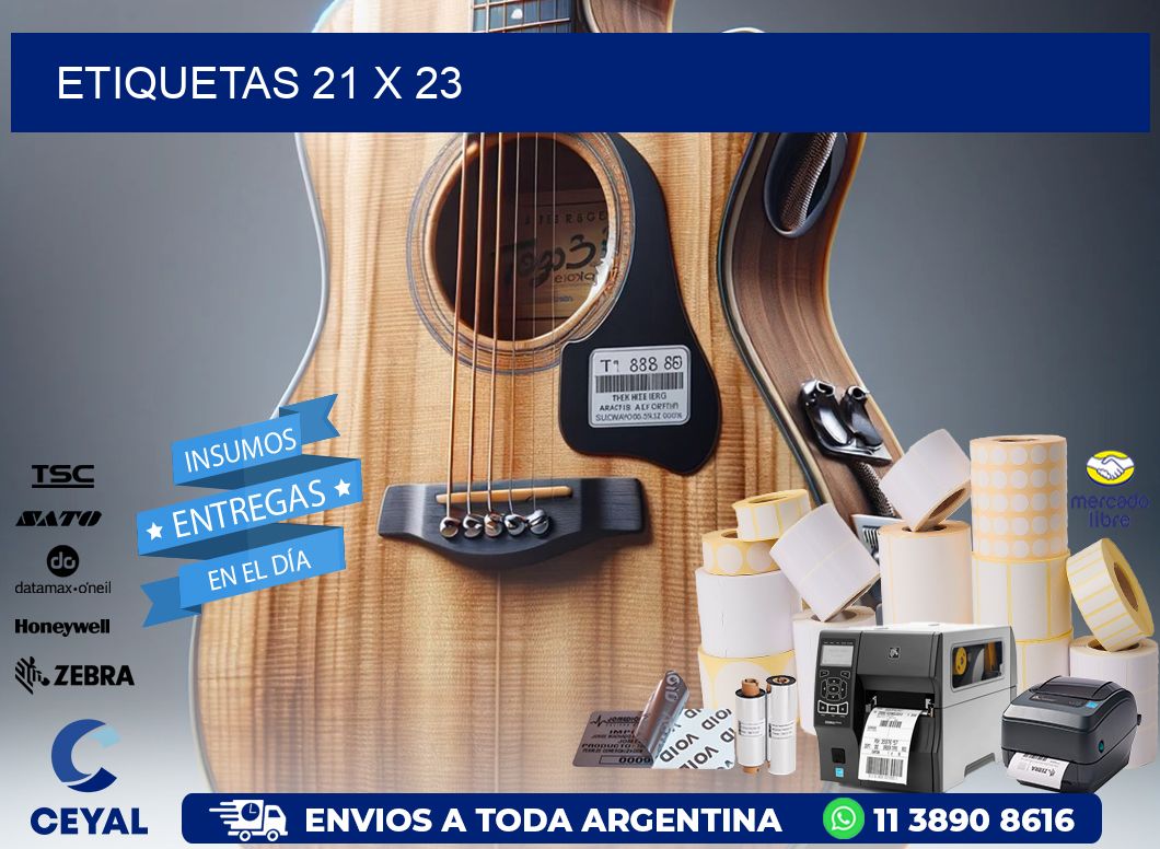 etiquetas 21 x 23