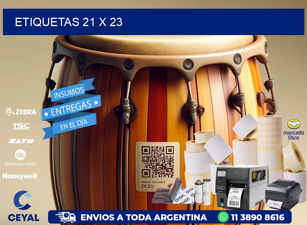 etiquetas 21 x 23