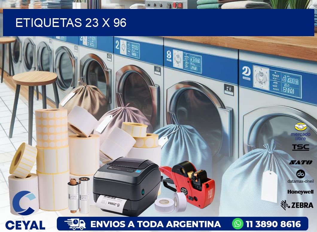 etiquetas 23 x 96