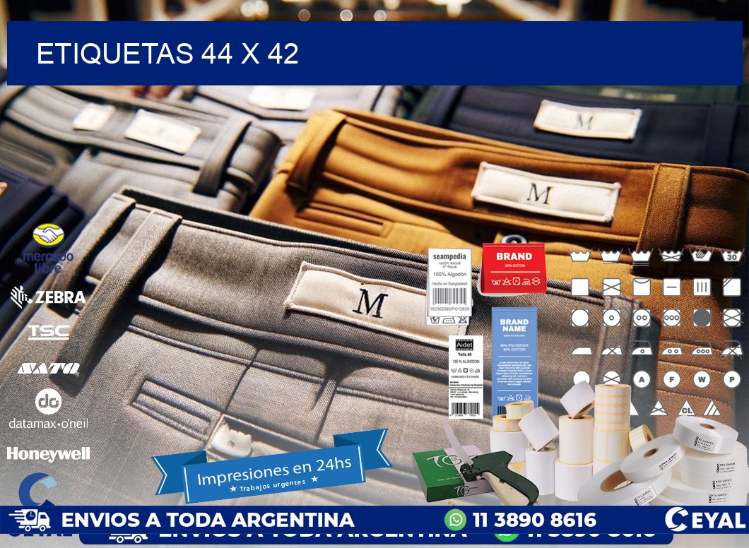 etiquetas 44 x 42