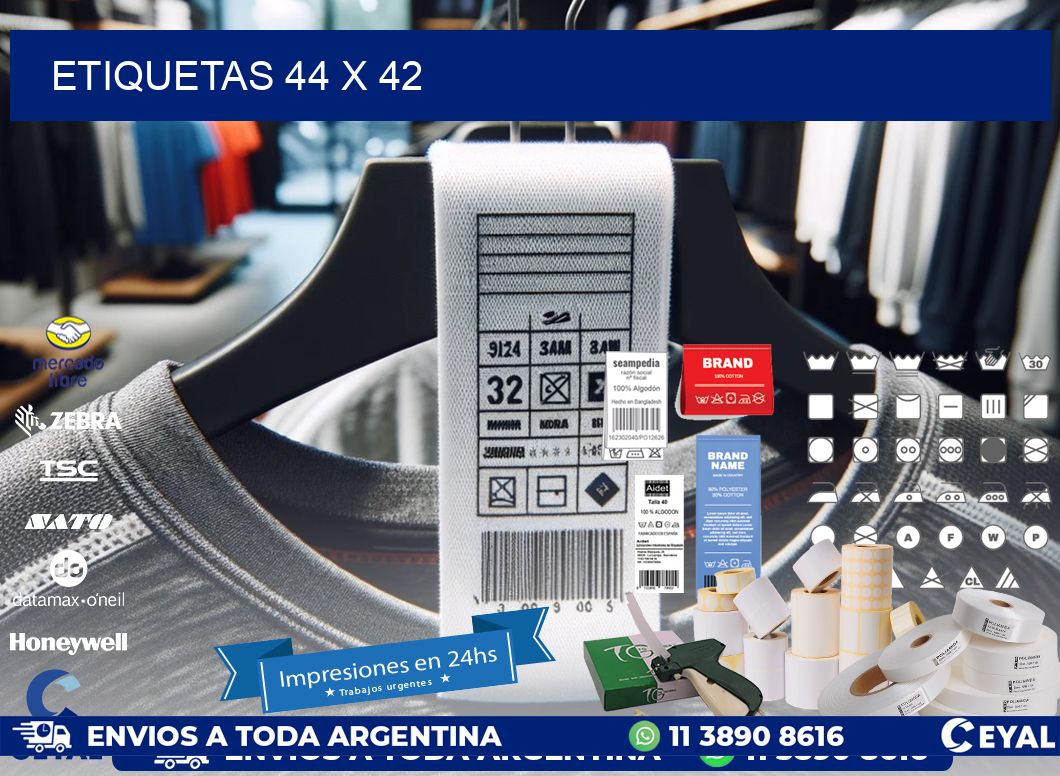 etiquetas 44 x 42