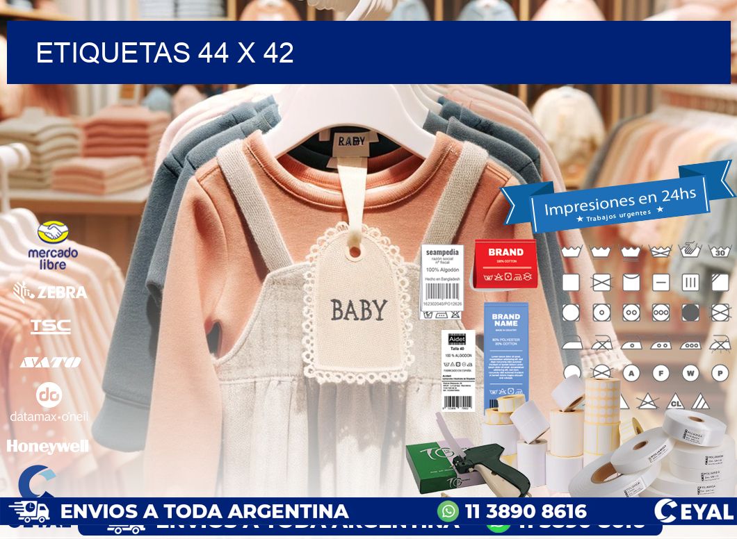 etiquetas 44 x 42