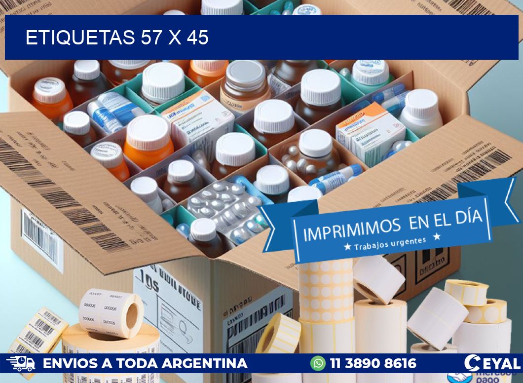 etiquetas 57 x 45
