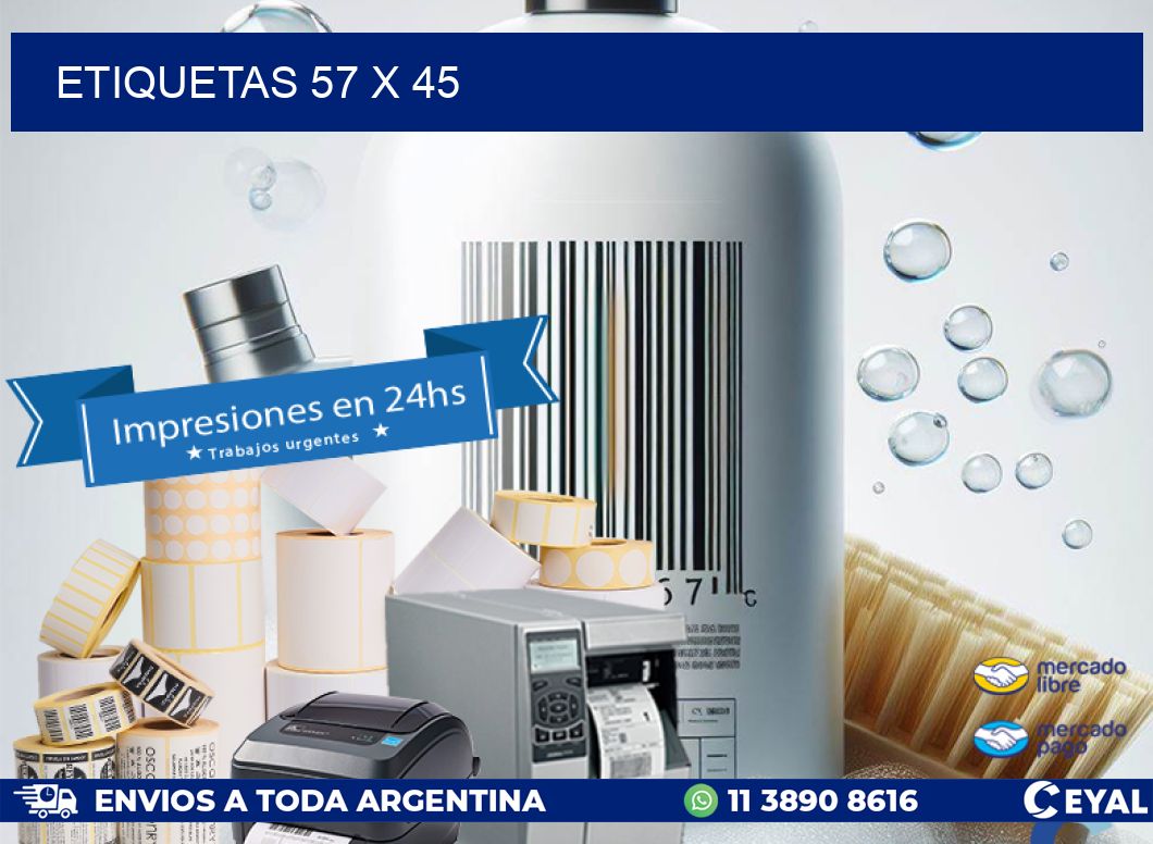 etiquetas 57 x 45